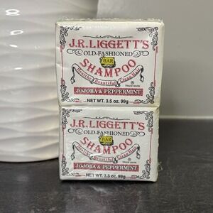 NEW 2006 J R Liggett's All-Natural Shampoo Bar Jojoba & Peppermint 3.5 oz SEALED